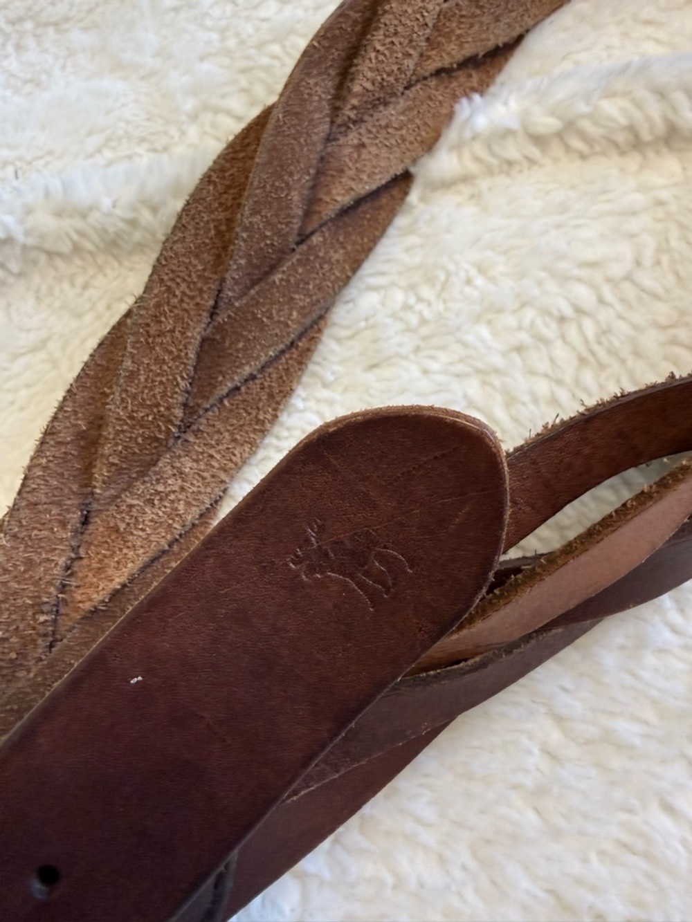 Abercrombie & Fitch Genuine Leather Braided Belt - Picture 5 of 5